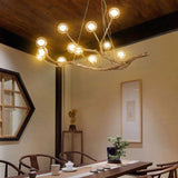 Nordic Rustic Tree Branch Pendant Light