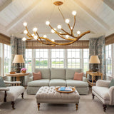 Nordic Rustic Tree Branch Pendant Light