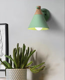 Wooden Macaron Wall Light for Bedroom