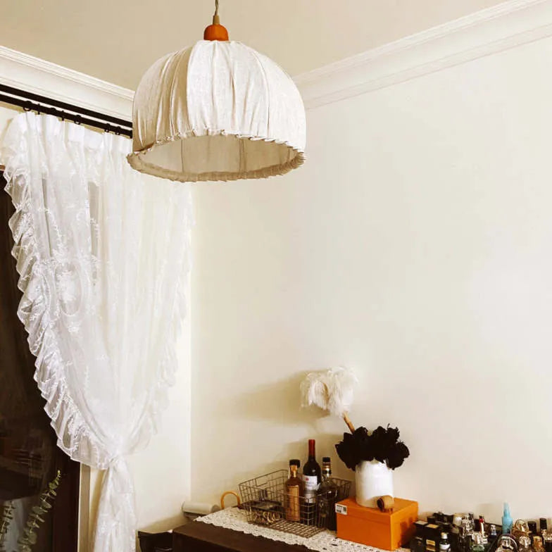 Fabric Art Bedroom Vintage Pendant Light