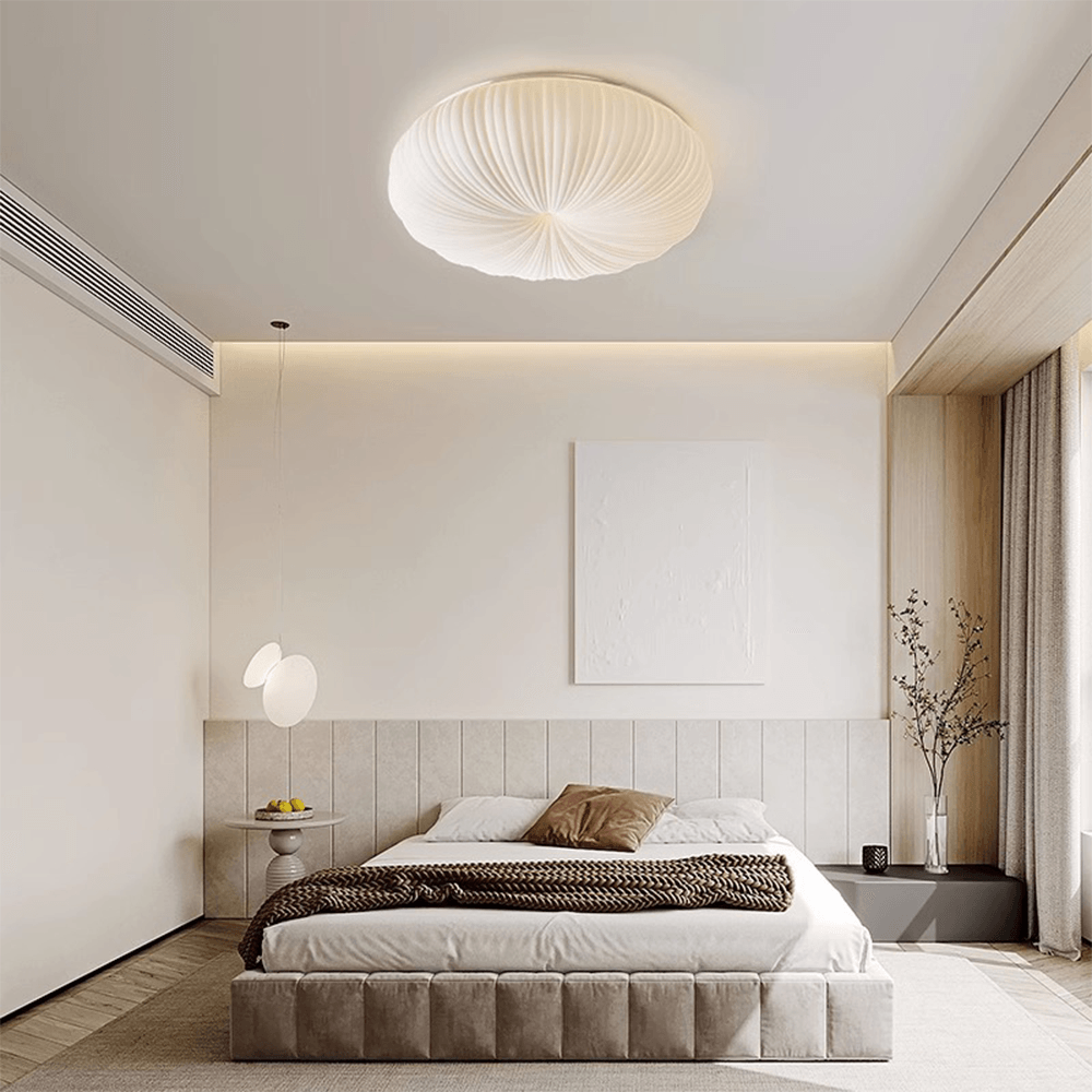 Pumpkin Metal Natural White Ceiling Light