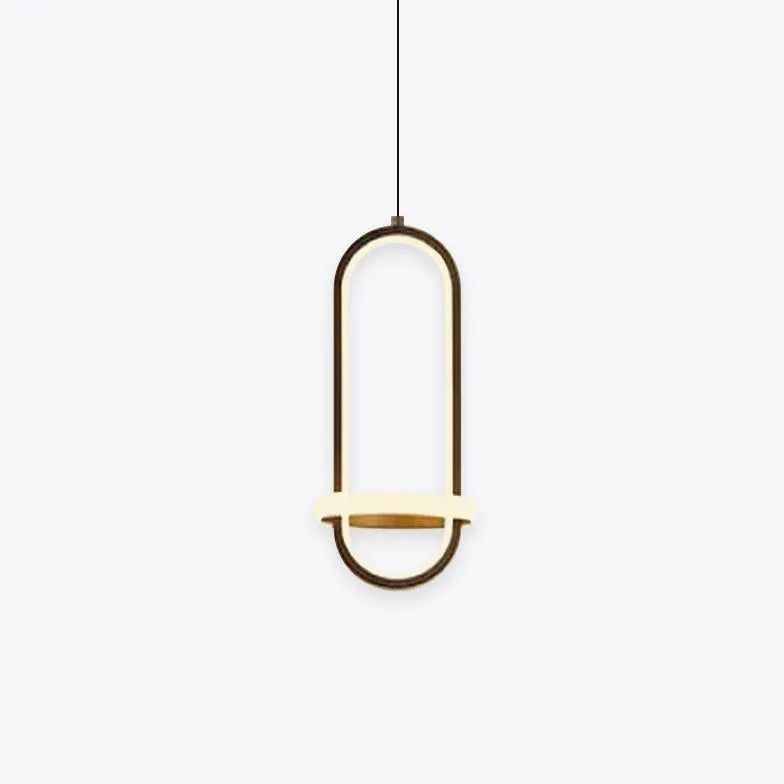 Oval Ring Bedroom Modern Pendant Light