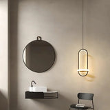 Oval Ring Bedroom Modern Pendant Light