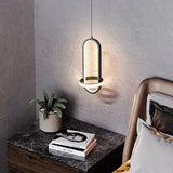 Oval Ring Bedroom Modern Pendant Light