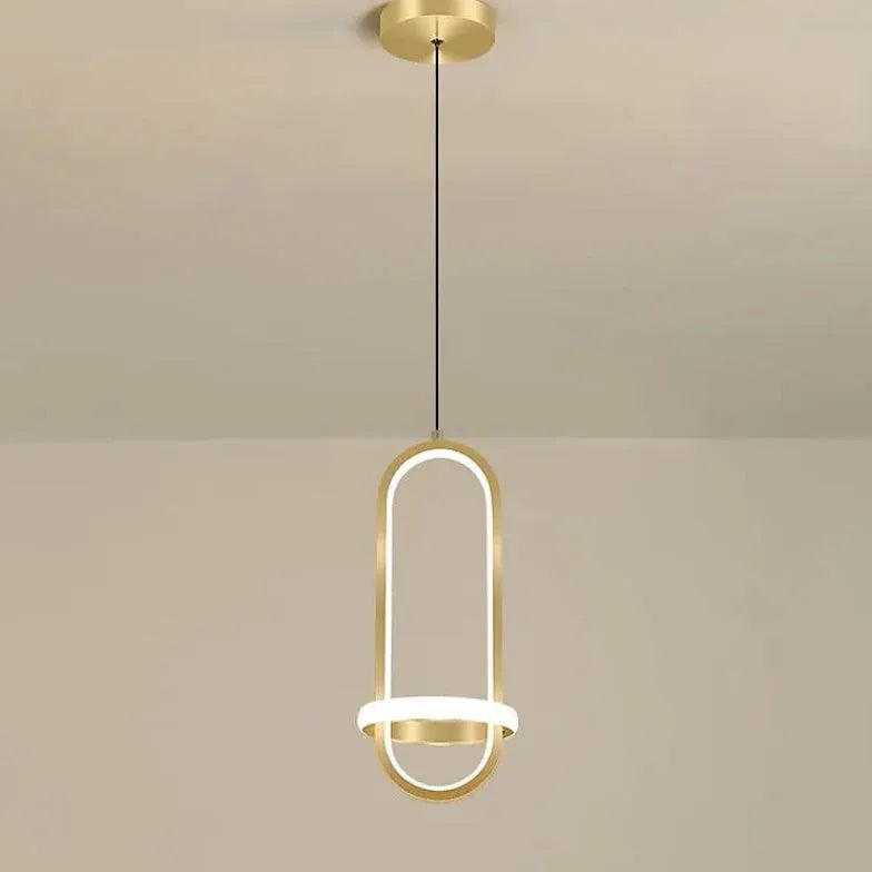 Oval Ring Bedroom Modern Pendant Light