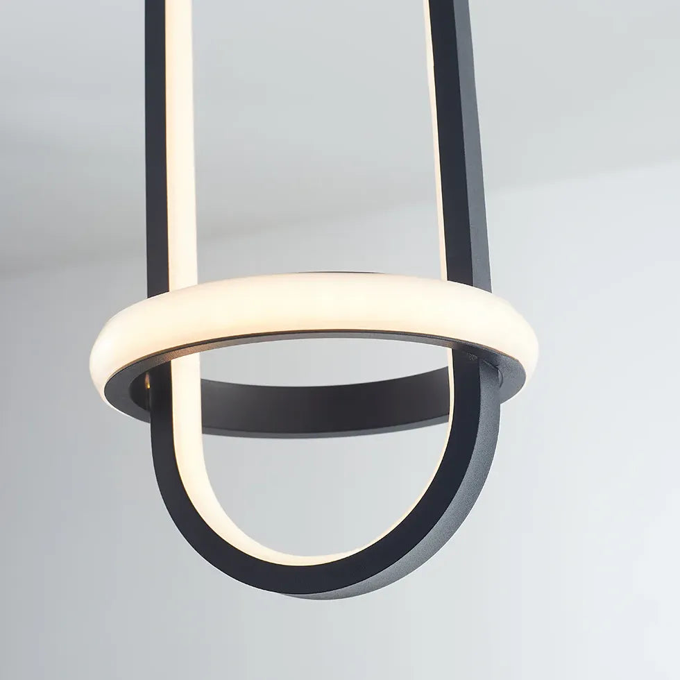 Oval Ring Bedroom Modern Pendant Light