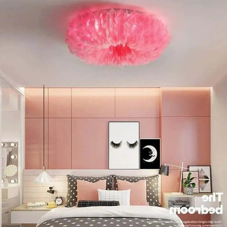 Corrugated Crown Bedroom Modern Flush Ceiling Lights