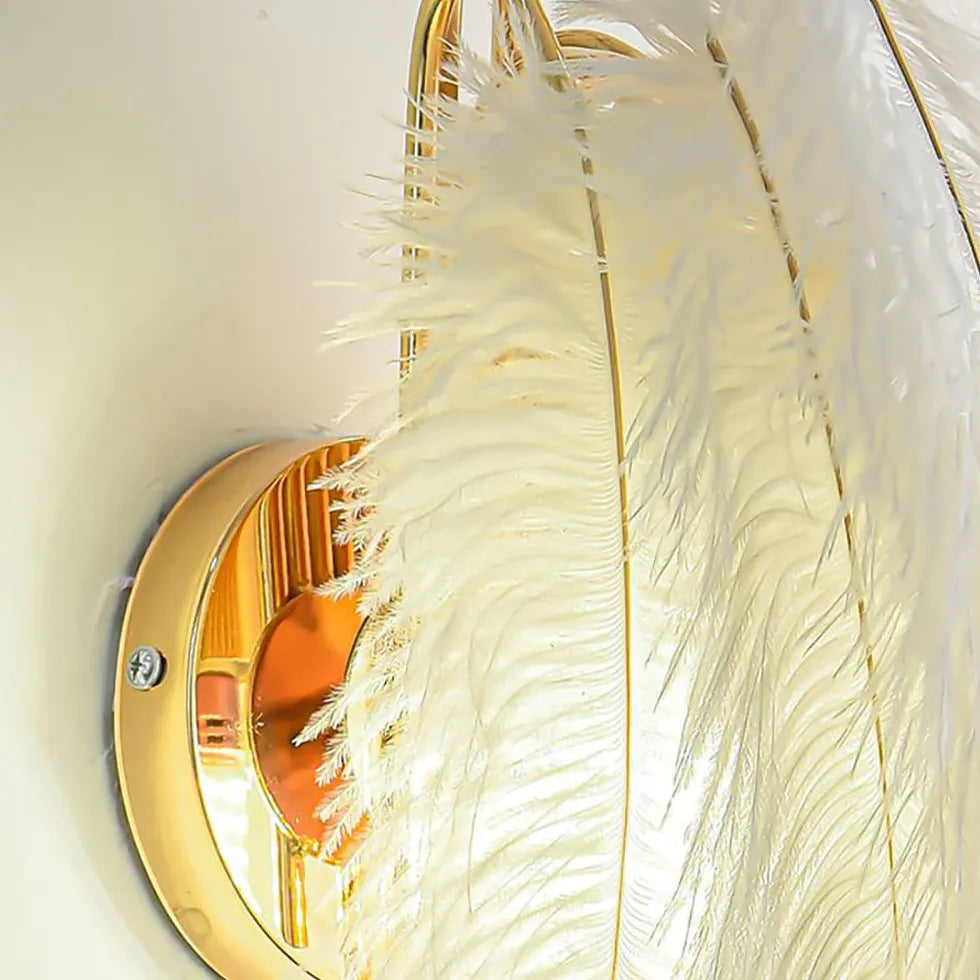 Feather Wall Light White Indoor