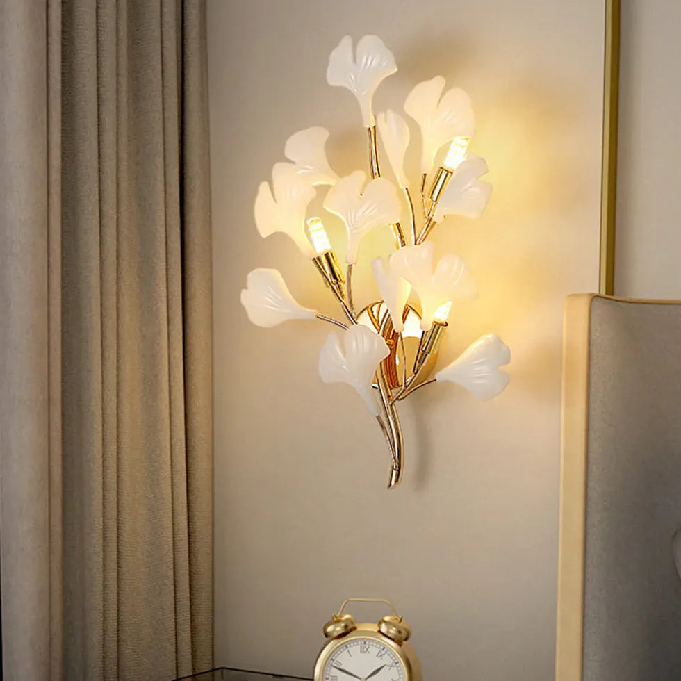 floral wall light for bedroom