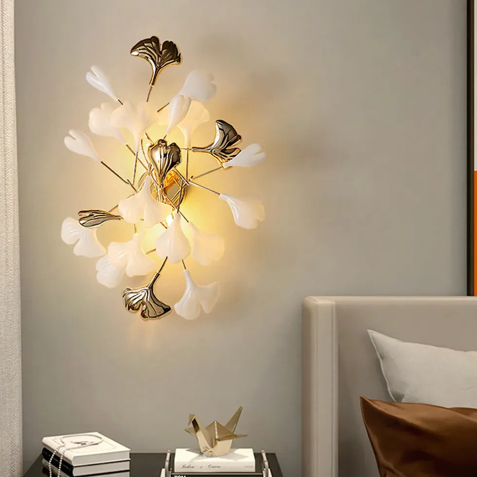 floral wall light for bedroom