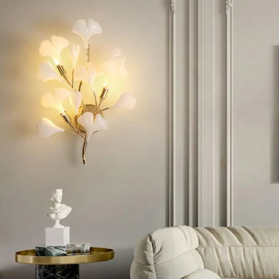 floral wall light for bedroom