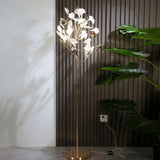 Ginkgo Tree Design Metal Floor Lamp