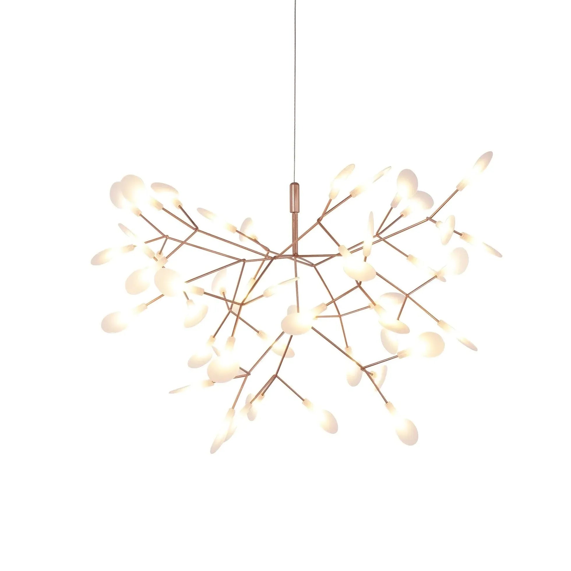 Rose Gold Branches LED Modern Chandelier