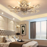 Flower Glass Modern Flush Ceiling Lights