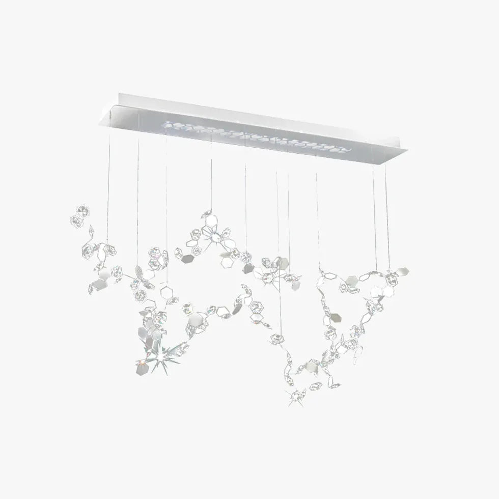 Compact Crystal Decor Modern Kitchen Pendant Light