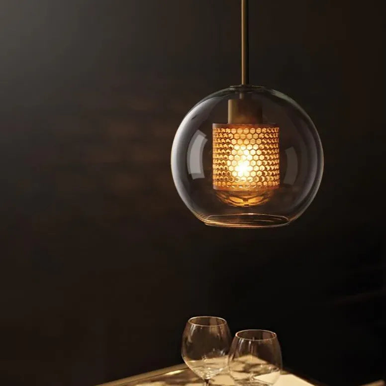 Bubble Art Glass Kitchen Pendant Light