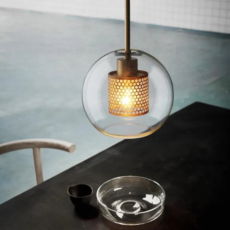 Bubble Art Glass Kitchen Pendant Light