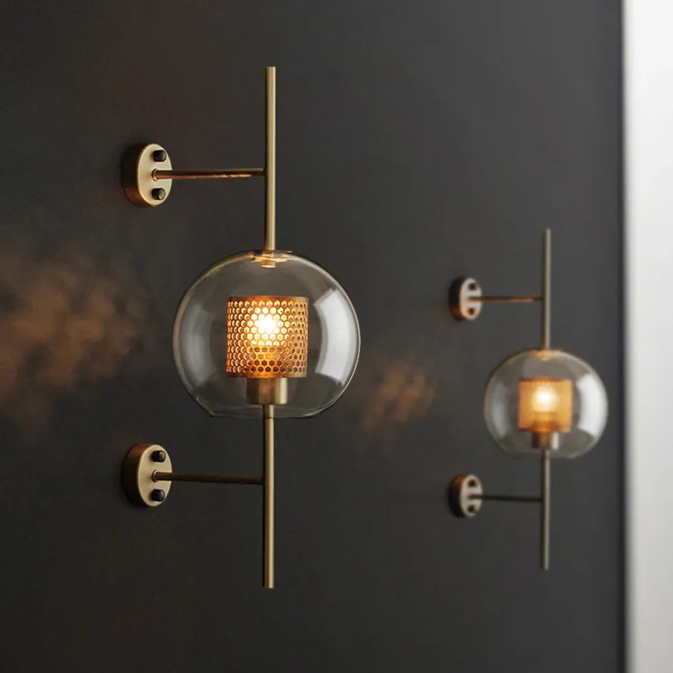 Honeycomb Glass Industrial Wall Lights