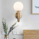 Minimalist Glass Globe Stair Wall Lights