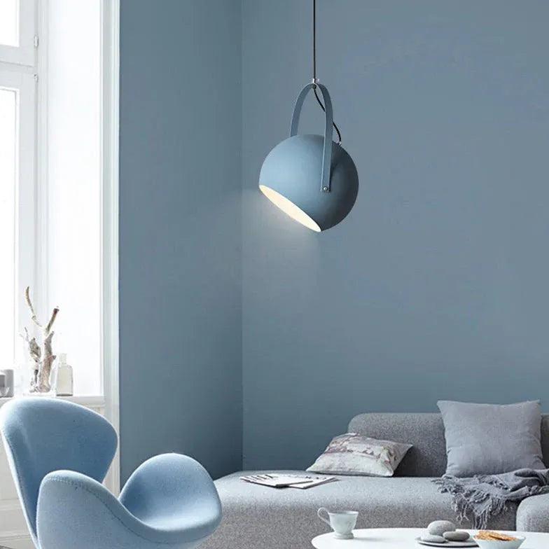 Open Handle Round Modern Pendant Light