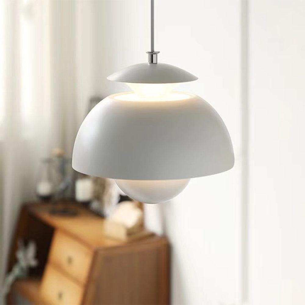 Orange Pendant Light Minimalist Bud Bedside