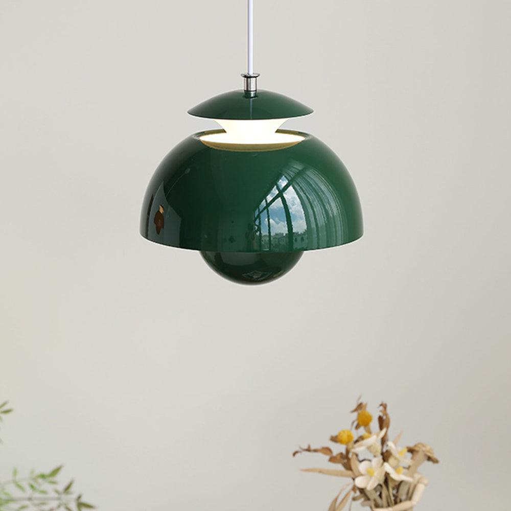 Orange Pendant Light Minimalist Bud Bedside