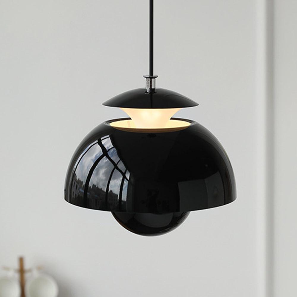 Orange Pendant Light Minimalist Bud Bedside