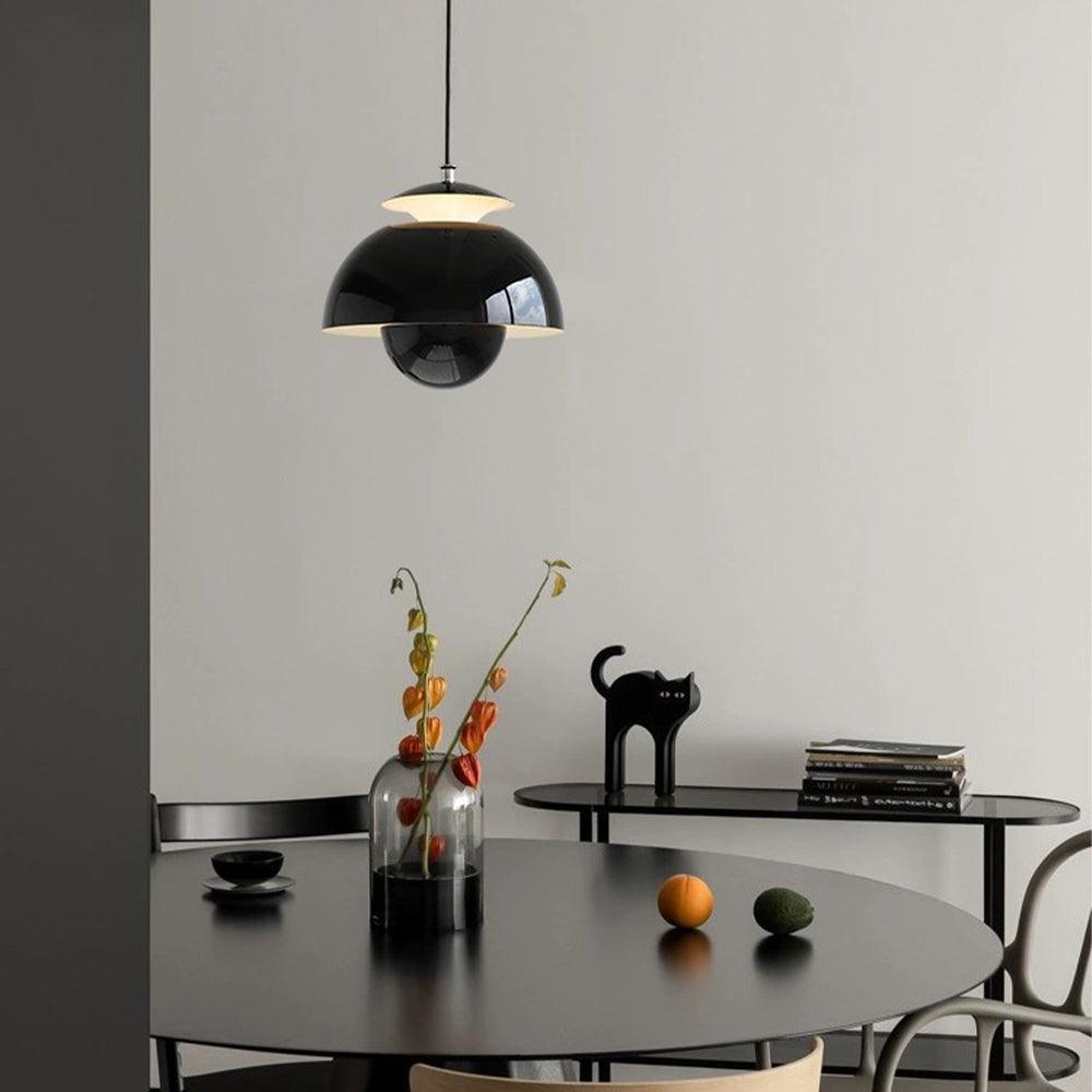 Orange Pendant Light Minimalist Bud Bedside