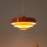 Orange Retro Single Head Iron Pendant Light