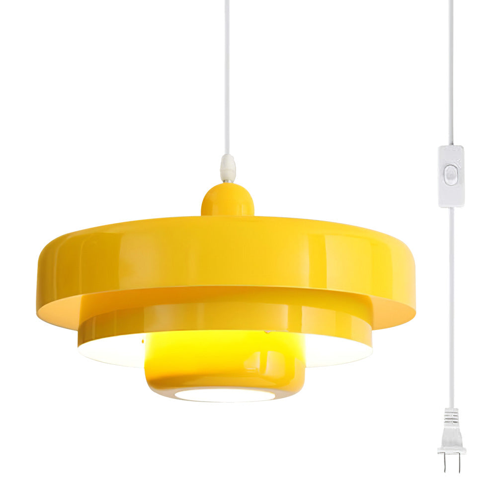 Orange Retro Single Head Iron Pendant Light