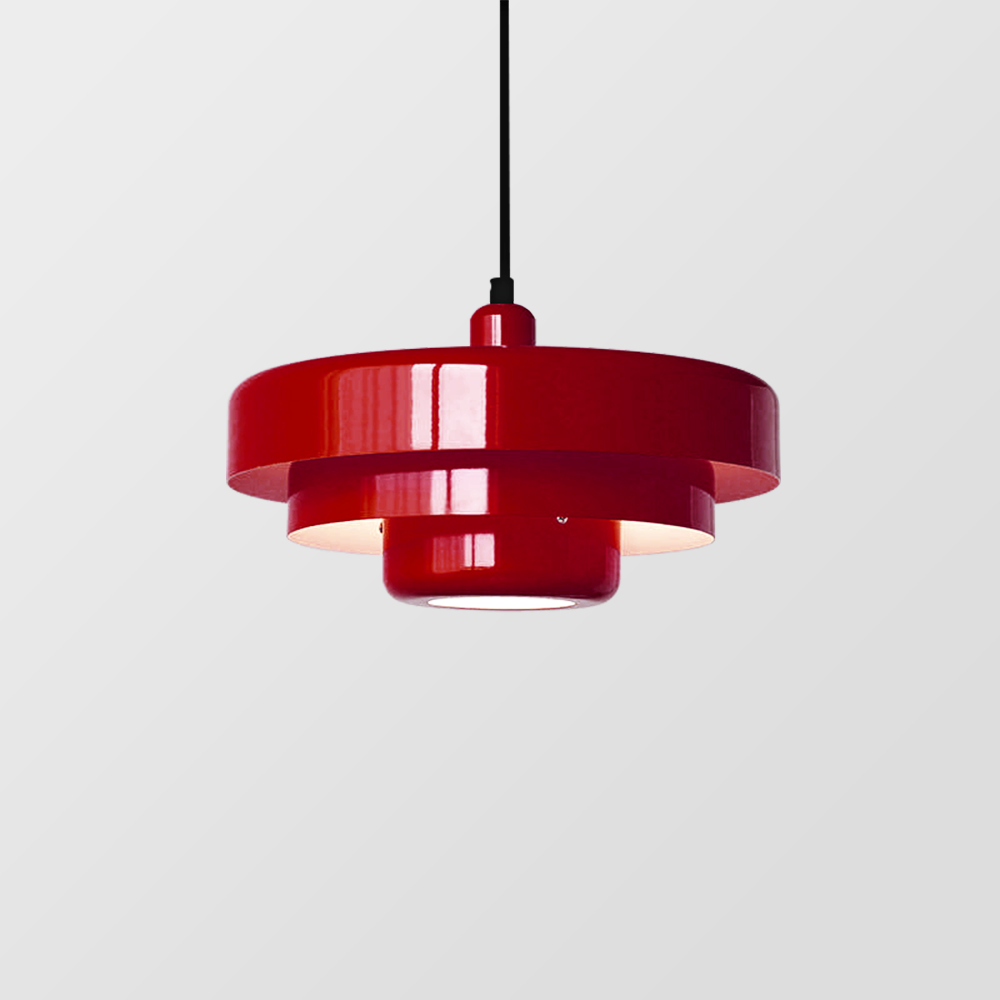 Orange Retro Single Head Iron Pendant Light