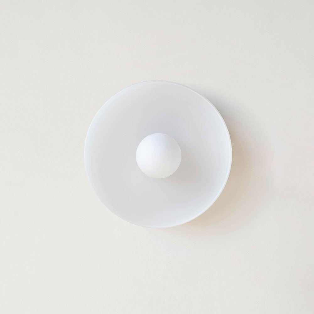 Nordic Round Glass Flush Mount Ceiling Light for Hallway