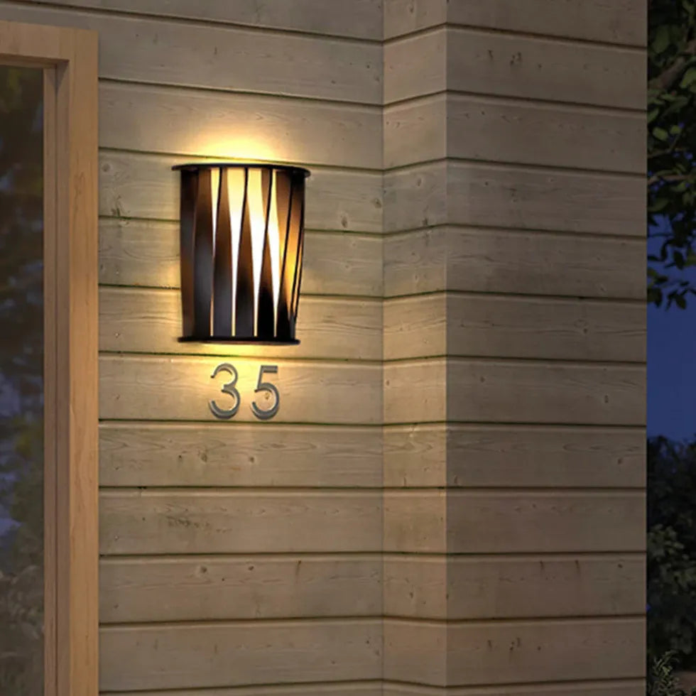 Cutout Aluminium Modern Outdoor Wall Lights