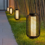 Brown Lantern Cylinder Outdoor Floor lamps