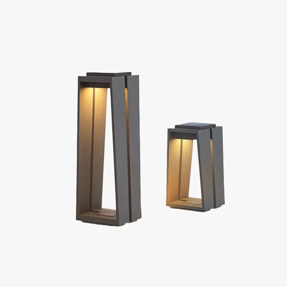 Rectangle Black Led Outdoor Floor lamps