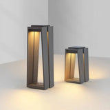 Rectangle Black Led Outdoor Floor lamps