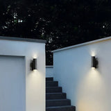 up and down outdoor wall lights black