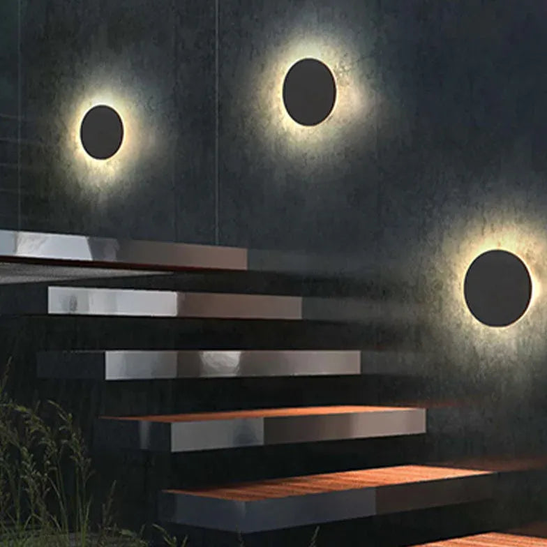 round outdoor wall light led