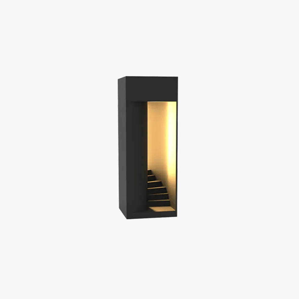 Contemporary Cube Step Outdoor Floor lamps