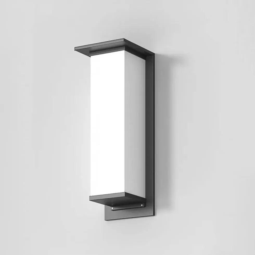 Modern Rectangular Solar Outdoor Wall Light