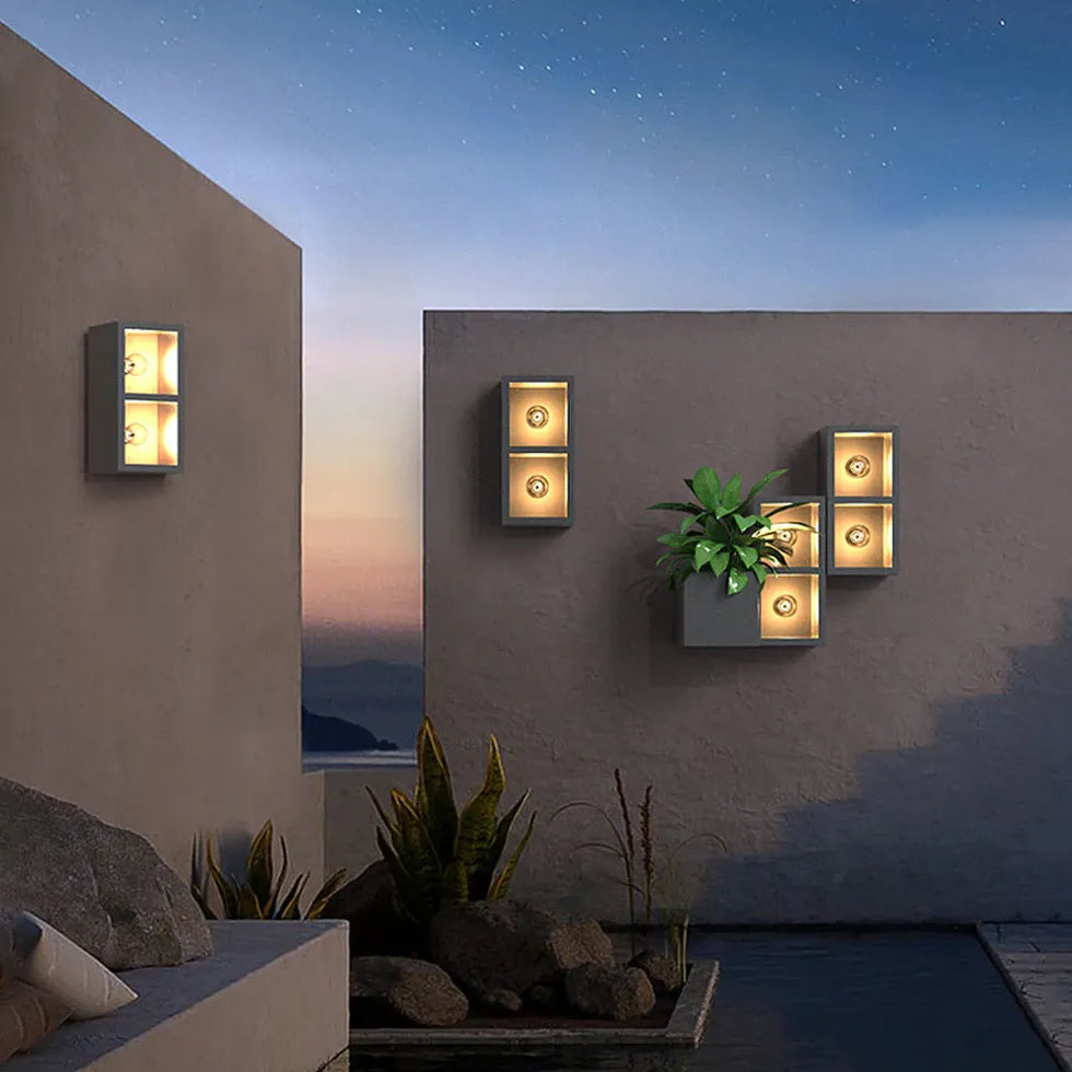 Cube Design decorative Outdoor Wall Lights