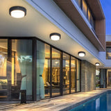 Geometric Led Porch Flush Outdoor Lights