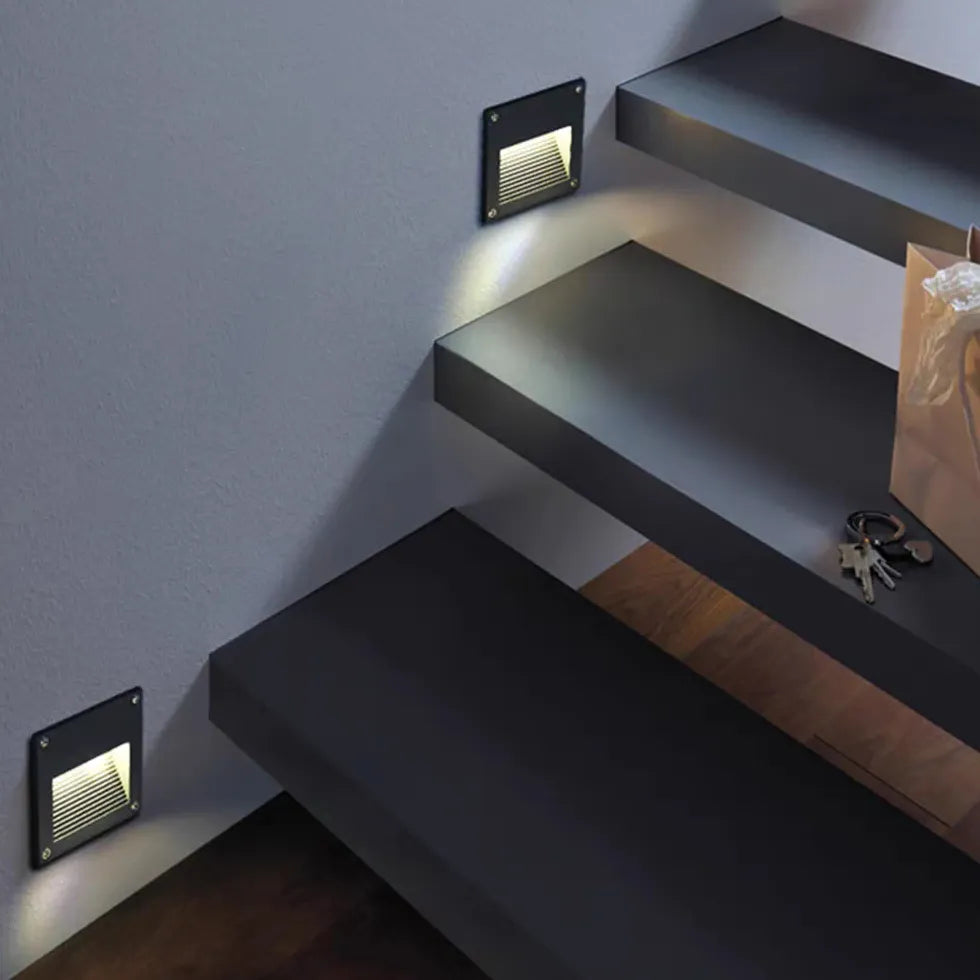 Recessed Sensor LED Step Outdoor Lights