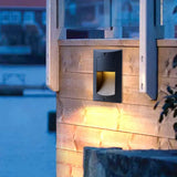 Downward Illumination Black Step Outdoor Lights