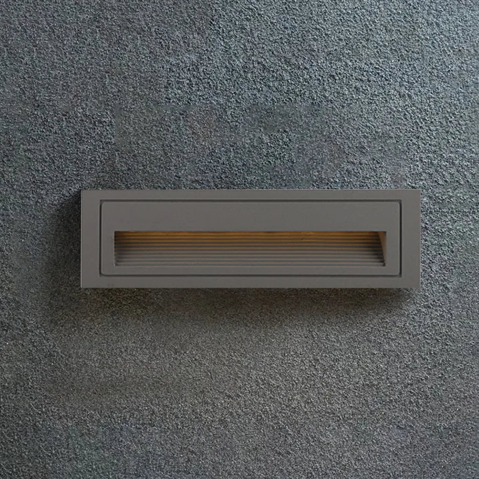 Geometric Recessed LED Step Outdoor Lights