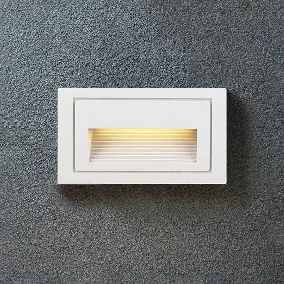 Geometric Recessed LED Step Outdoor Lights