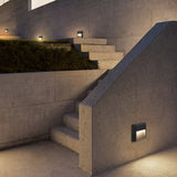 stairway wall lighting with sensor black