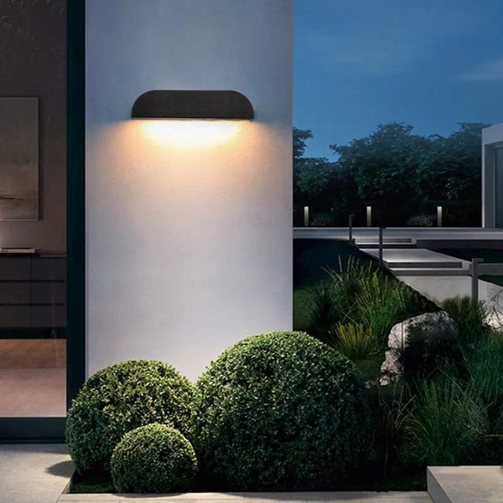 Semi Elliptical Stone Outdoor Wall Lights