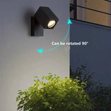 Rotating Cube-Shaped Outdoor Wall Lamp