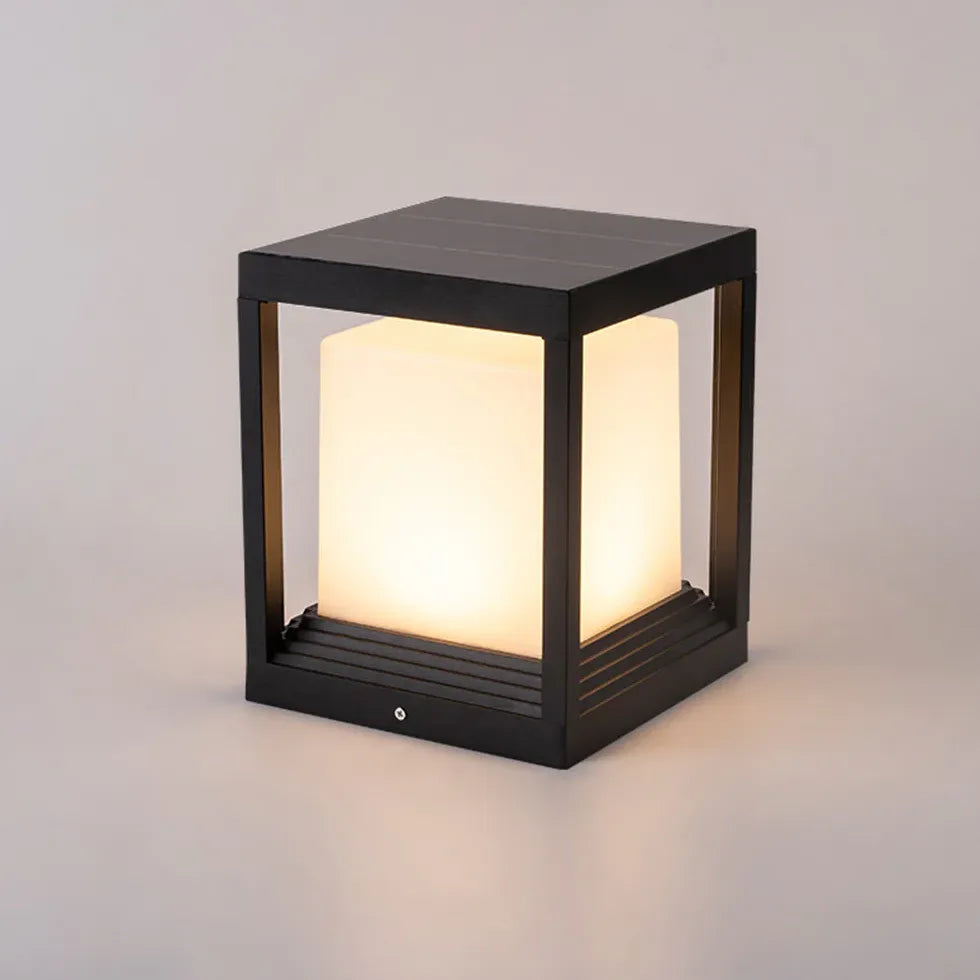 Cube Modern Outdoor Pillar Lights